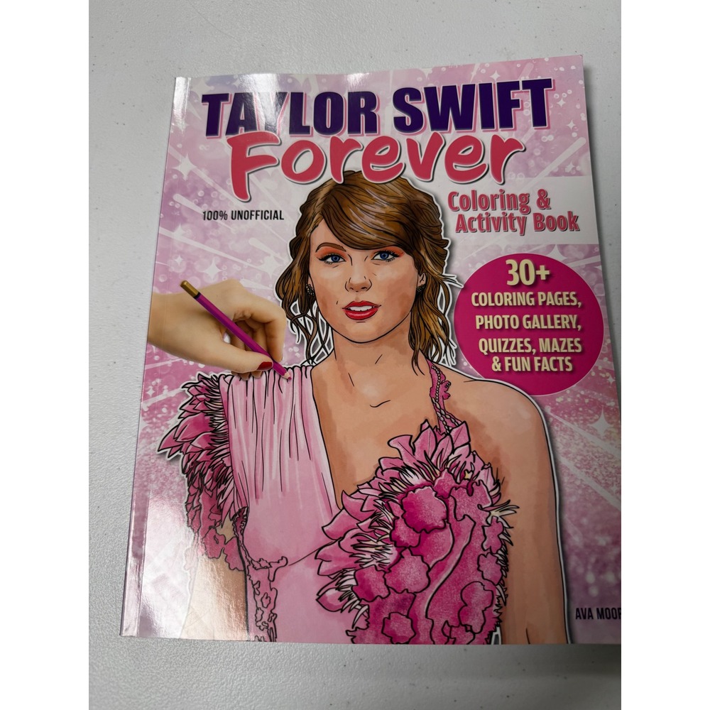 Taylor Swift Forever Coloring & Activity Book Ava Moore Unofficial Swiftie Gift